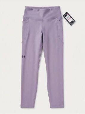 Under Armour HeatGear Compression Leggings Purple XS High Rise Ankle NWT